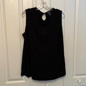 INC black sleeveless Long top